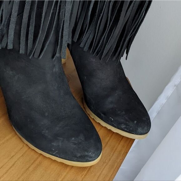 Teenmix fringe black boots size 39 - Picture 3 of 8